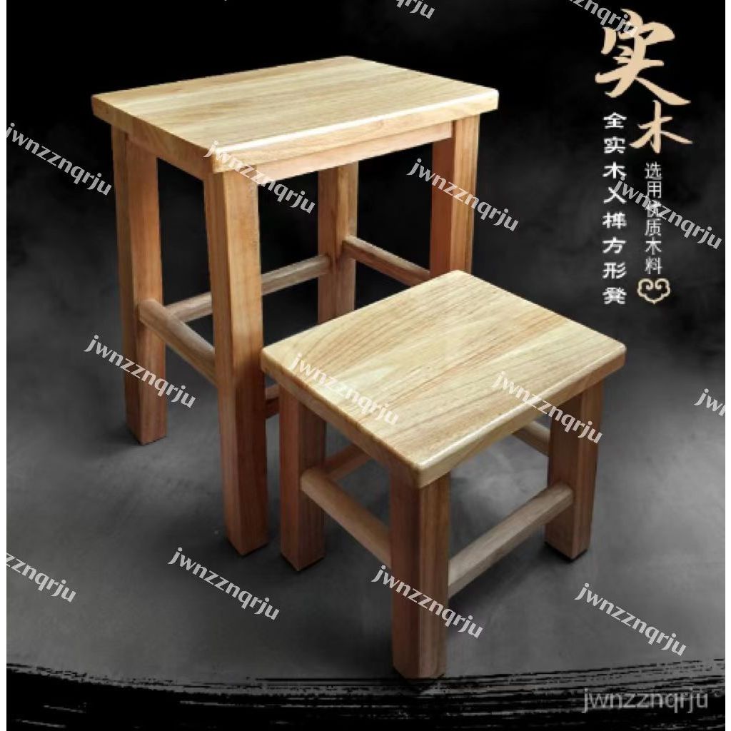 {爆款 推薦}小木凳 凳子 實木方凳 兒童矮凳 闆凳 茶幾凳 換鞋凳 木質登 木頭凳子 餐椅 擱腳凳  6QOK