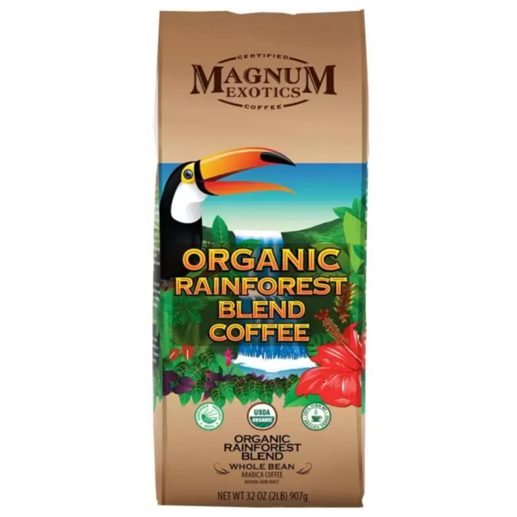 好市多代購免運 - Magnum 熱帶雨林有機咖啡豆 907公克(食品雜貨）