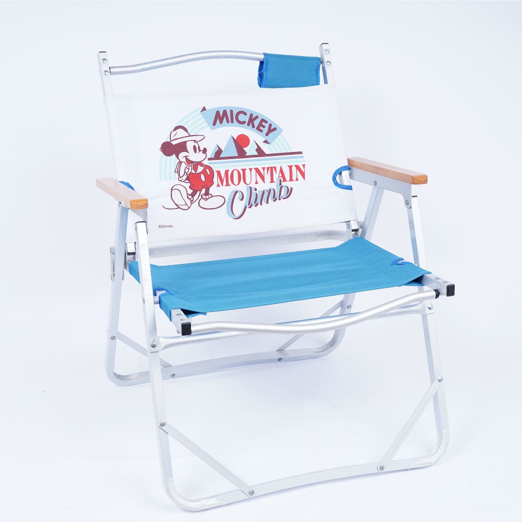 二手-7-11迪士尼夢幻露營集點 米奇 米老鼠 木扶手摺疊露營椅 折疉椅 露營椅