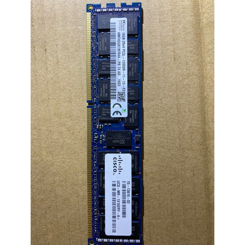 [特價出清]Hynix HMT42GR7BFR4A-PB DDR3L-1600 16GB 伺服器記憶體