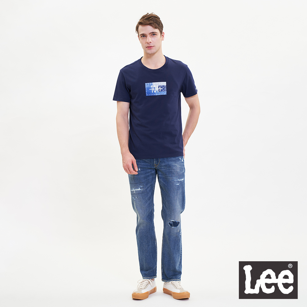 Lee 726 中腰標準直筒牛仔褲 男 101+ 中藍LL220282797