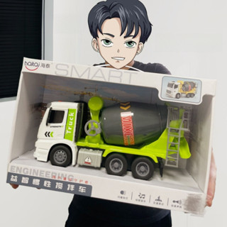 🌈大號水泥車攪拌車混凝土油罐車玩具車兒童3到6歲挖掘機挖土機
