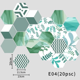 花磚六角花磚壁貼.多款.23X20公分 20片/組 多功能.牆貼.背景貼.防油貼.腰線貼.櫥櫃貼
