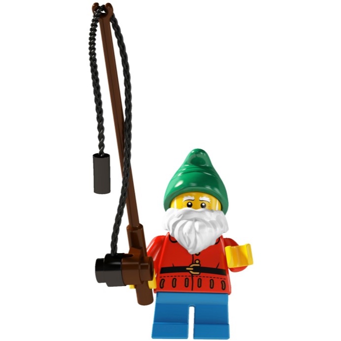 LEGO 樂高 人偶包 8804 Minifigures Series 4 第四代 No. 1 釣魚老翁 漁人 釣魚