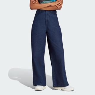 ADIDAS 牛仔長褲 3 STRIPE JEANS 女 單寧藍 IN0266 現貨