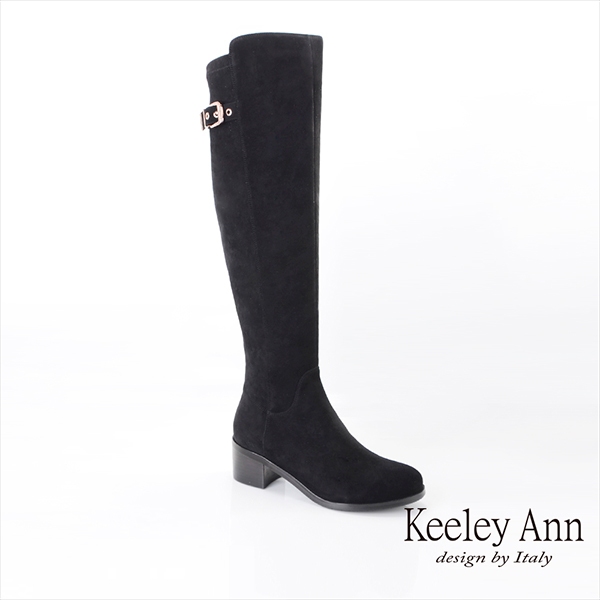 Keeley Ann 金屬釦飾羊皮及膝長靴(2796172)