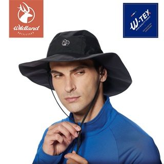 【Wildland 荒野】抗UV防水功能帽 中性 黑色 W2016-54 | 防水帽 圓盤帽 防曬帽 遮陽帽 漁夫帽