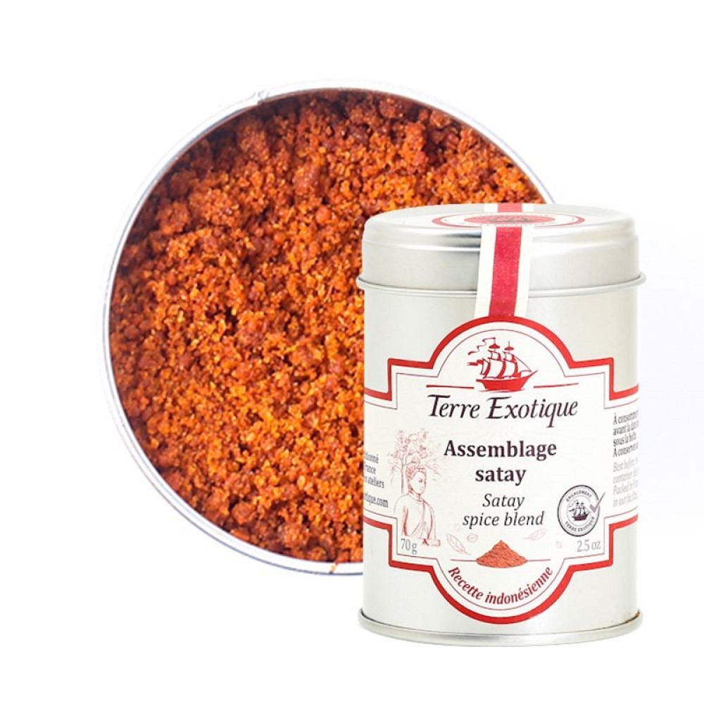 法國Terre Exotique 印尼沙嗲綜合調味料 70g 烤肉串 火鍋沾醬 【倍樂生活】