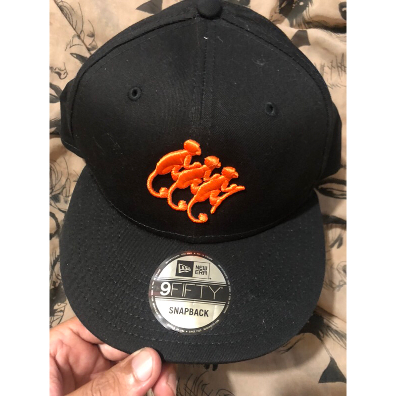 二手 古著 New Era x 三隻猴子  猴 老帽 棒球帽 cap 帽 帽子