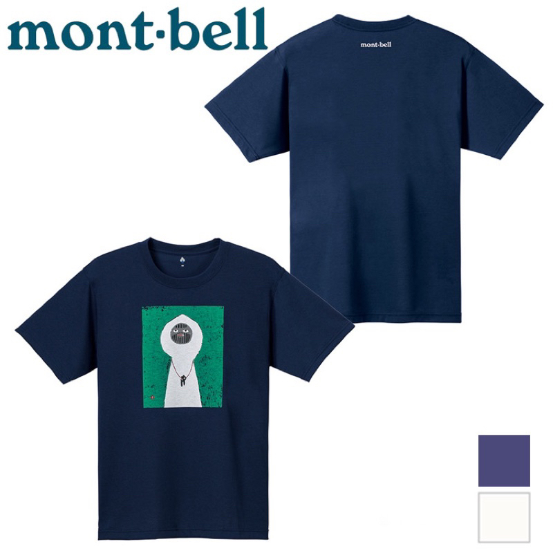 【mont-bell】二手 1104856 NV 深藍【女款】白い山男 Wickron 短袖排汗衣 排汗T恤 機能衣