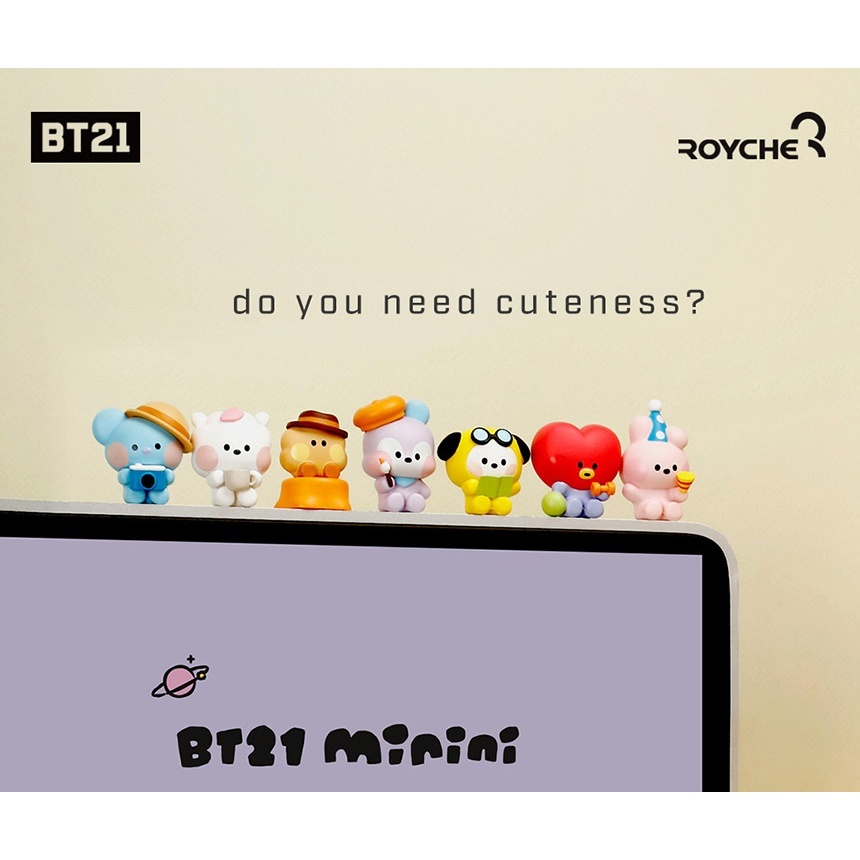 【預購】BT21 MININI 螢幕公仔(2023)  x LINE FRIENDS x ROYCHE