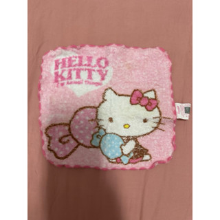 凱蒂貓 Kitty 小方巾 手帕 幼稚園手帕二手