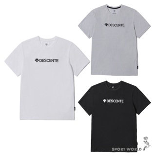 Descente 迪桑特 男裝女裝 短袖上衣【運動世界】O13UTS13WT/O13UTS13GY/O13UTS13BK