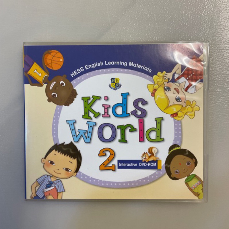 【二手】何嘉仁兒童英語教材 Kids world 2 Interactive DVD-ROM