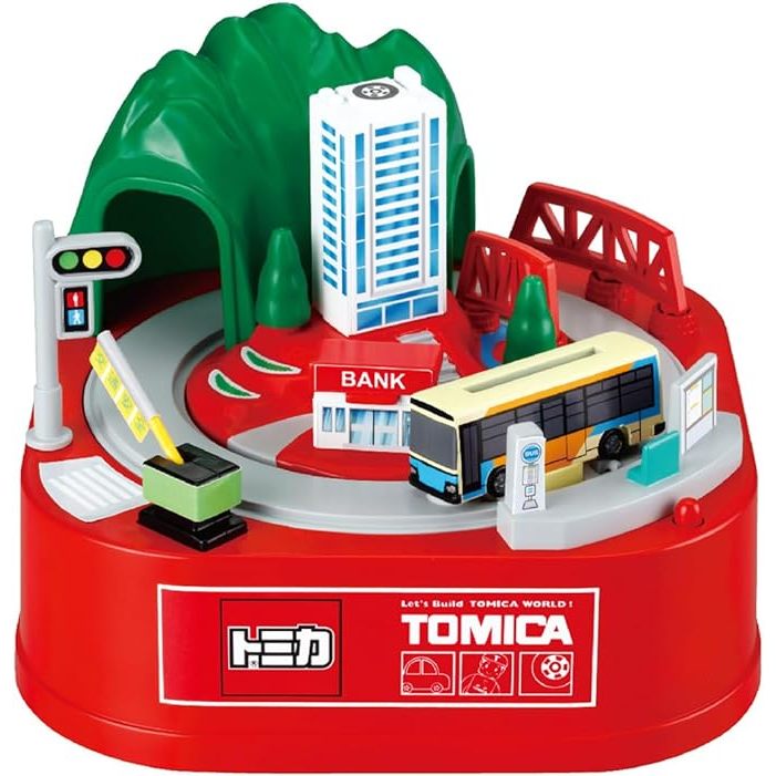 💖日本 Tomica 多美汽車 電動街景汽車 新幹線 鐵軌 存錢筒 禮物 存錢桶 撲滿