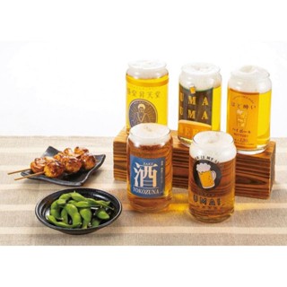 ✨現貨✨日本製sunart 啤酒罐造型 玻璃杯 啤酒杯 酒杯 飲料杯 聖誕禮物 交換禮物 送禮 生日禮物 360ml