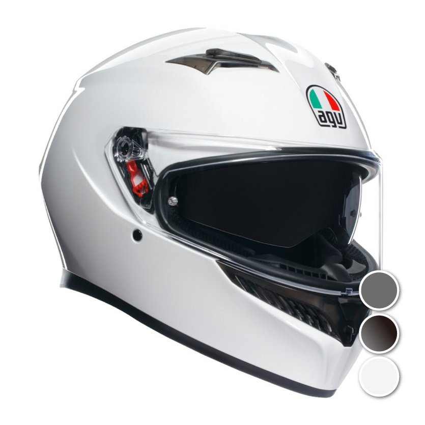 安信 | AGV K3 素色 全罩式安全帽 新款 K-3 內墨鏡 通勤 入門 競技 亞洲版 2023改款