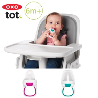 【OXO】tot 寶寶咬好滋味奶嘴 替換組(2入) 靚藍綠/莓果粉 原廠公司貨