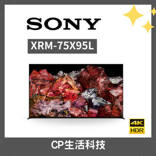 SONY 索尼 75型 4K HDR Mini LED Google TV 顯示器 XRM-75X95L