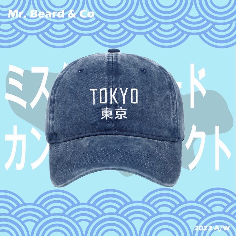 【MBC】日系 復古水洗 東京刺繡 棒球老帽