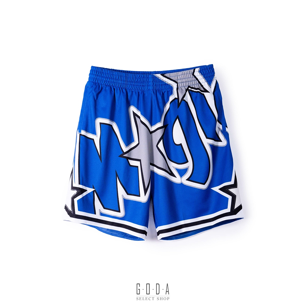 【MITCHELL & NESS NBA BIG FACE FASHION SHORT】魔術 藍｜短褲 籃球褲 M&N