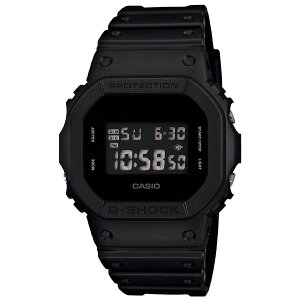 CASIO G-SHOCK 經典DW-5600霧黑錶款 運動潮流錶 DW-5600BB-1DR