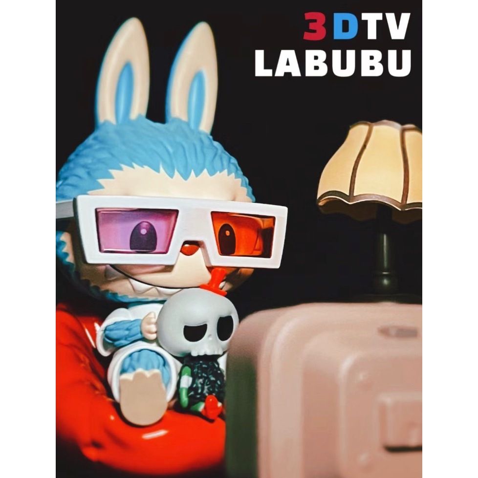 現貨 POPMART 泡泡瑪特 Labubu 電視機 吊卡 拉布布 3D眼鏡 公仔 手辦 tycoco