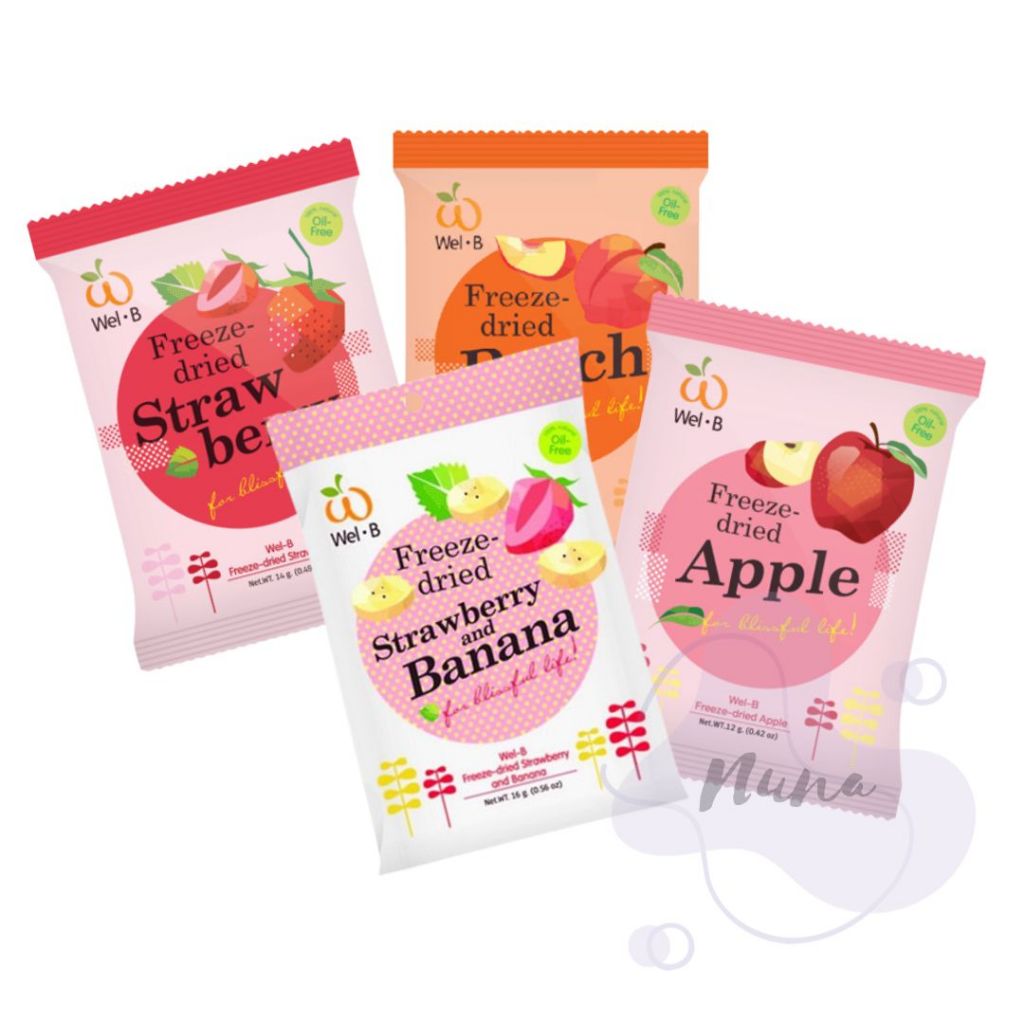 Wel-B 天然鮮果凍乾 泰國 草莓 香蕉 水蜜桃 蘋果 凍乾 果乾 寶寶零食 鮮果乾 水果凍乾 水果乾 果乾 零嘴