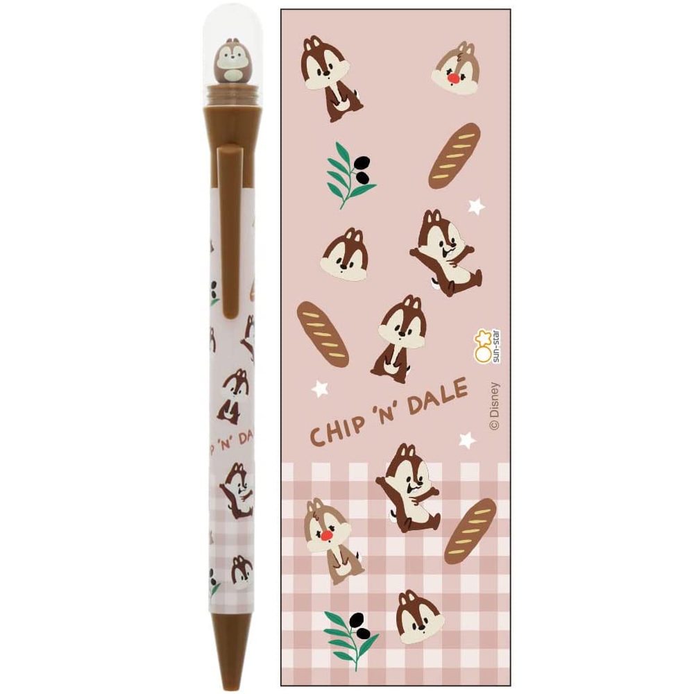 sun-star 日本製 迪士尼 側壓式公仔原子筆 0.7mm 奇奇 Chara Para UA66066