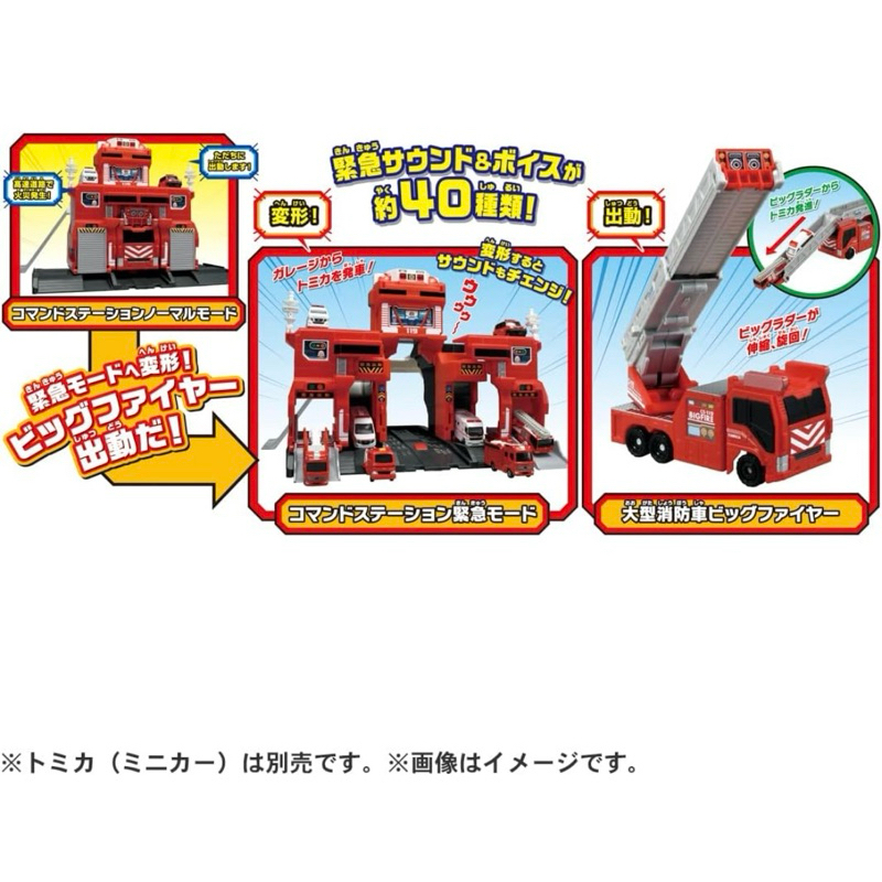 🇯🇵日本正版 TOMICA 緊急出動! 巨無霸消防基地 TW18910 不含小車人偶 TAKARA TOMY 公司貨