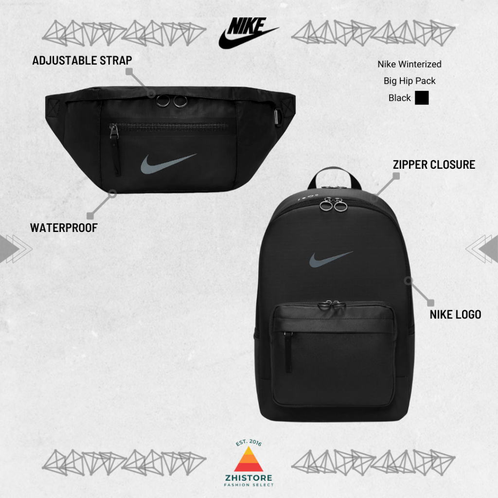 【ZhiStore】Nike Winterized 防潑水 大腰包 側背包 後背包 DN3592 DO7956-010