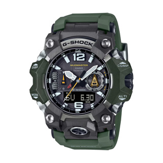 【CASIO G-SHOCK】MUDMASTER旗艦款雙顯運動腕錶-墨綠色/GWG-B1000-3A/台灣總代理公司貨享