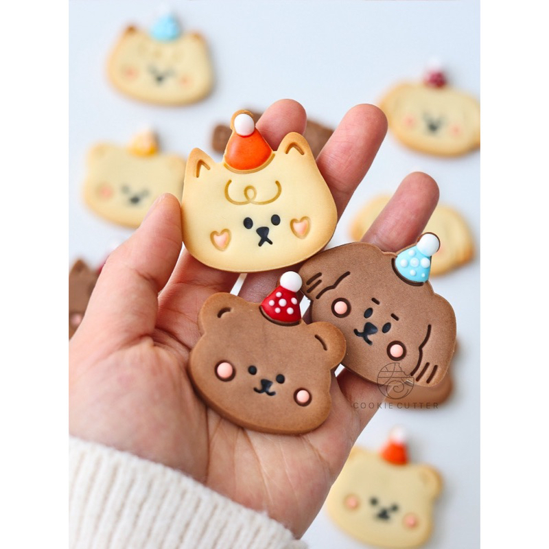 「現貨」日本Cotta可愛小動物 生日餅乾模 餅乾壓模 彈簧餅乾模 寵物烘焙 寵物餅乾 餅乾壓模 餅乾模具 聖誕餅乾模具
