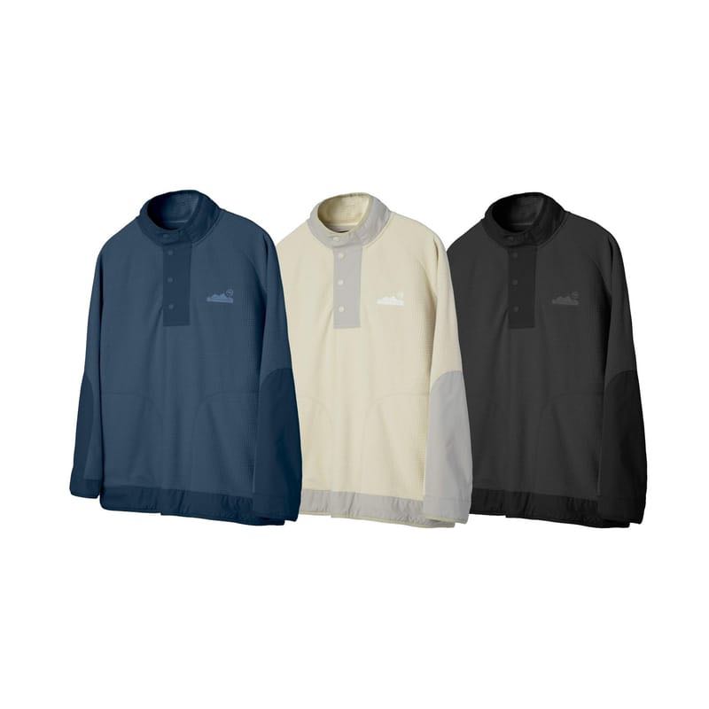 FILTER017®Fleece High-Neck Sweatshirt格粒絨半開領罩衫