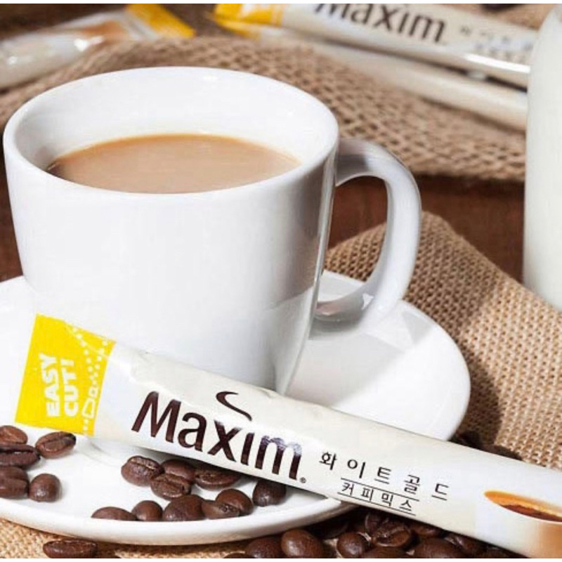 韓國現貨 🇰🇷 Maxim 麥心 10入 白金經典三合一咖啡 即溶咖啡粉 拿鐵 咖啡粉
