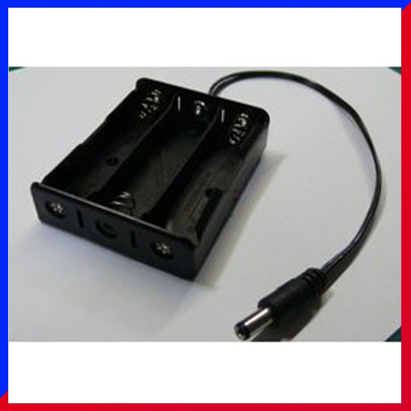 【三鑫】18650電池盒 可裝3節18650電池 帶DC 5.5*2.1mm插頭