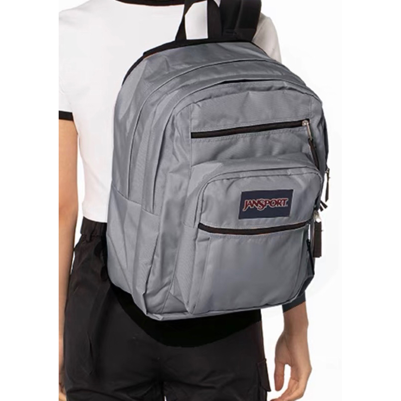 jansport  big student 34L多格層 大容量 灰色後背包