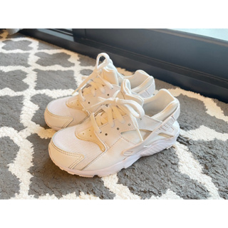 Nike 童鞋 Huarache Run PS 白色 中童13c 已清潔過 二手 無鞋盒