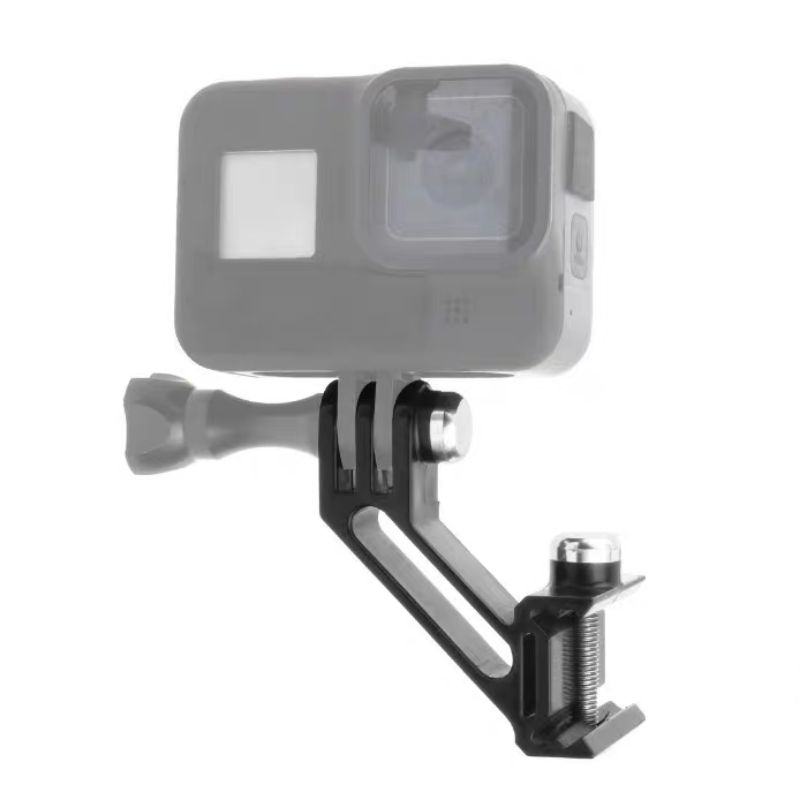適用GoPro OSMO山狗運動相機魚骨軌道生存遊戲槍BB槍支架皮卡汀尼側邊支架配件