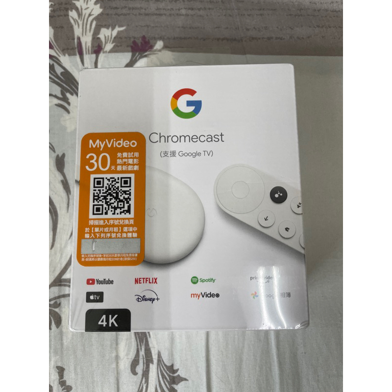 【現貨】Google Chromecast 4K 電視棒