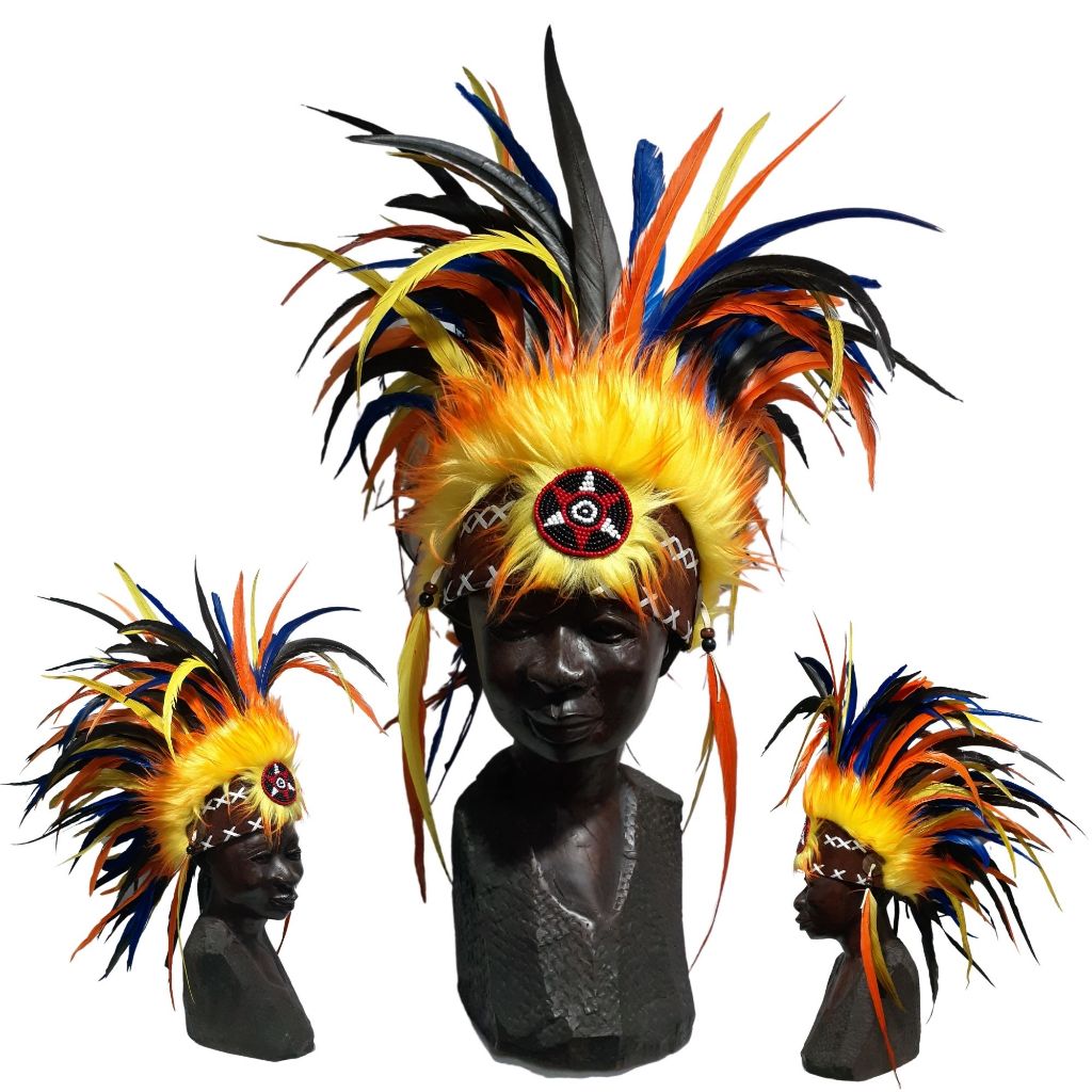 【印地安部落】印地安酋長帽 (現貨) 頭飾 派對道具 部落風頭飾 走秀舞台表演 化裝舞會 哈雷重機 cosplay扮裝帽