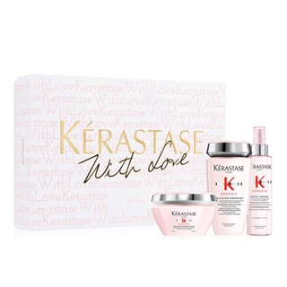 Kerastase 巴黎卡詩 粉漾芯生豐養禮盒(髮浴+髮膜+熱活精華霧) sp嚴選家