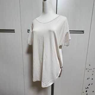 💎ℋ𝒴選物💎UNIQLO寬版落肩長版T/圓弧開衩下擺長上衣