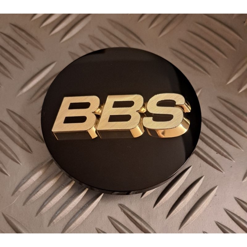 BBS RC專用 RS2專用 日本原廠全新正品 黑底金字鋁圈蓋8公分