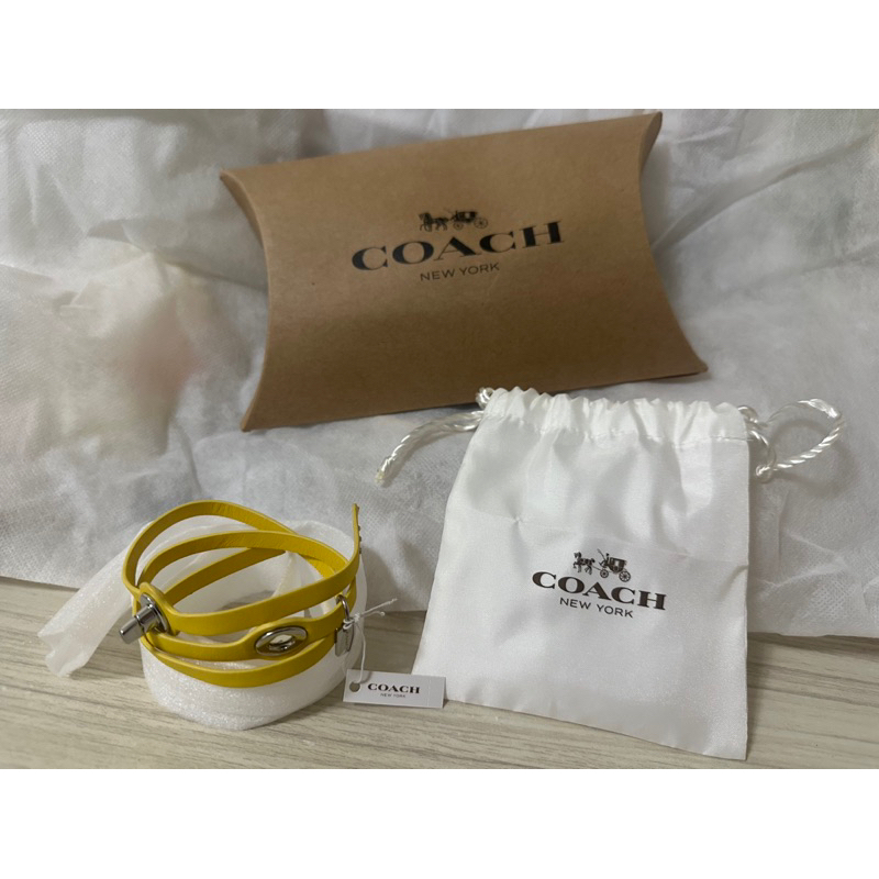 COACH 皮製手環