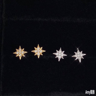 Amy韓飾［925純銀］星芒耳針 簡約迷你耳針 純銀耳環 純銀飾品 韓國銀飾 韓國飾品