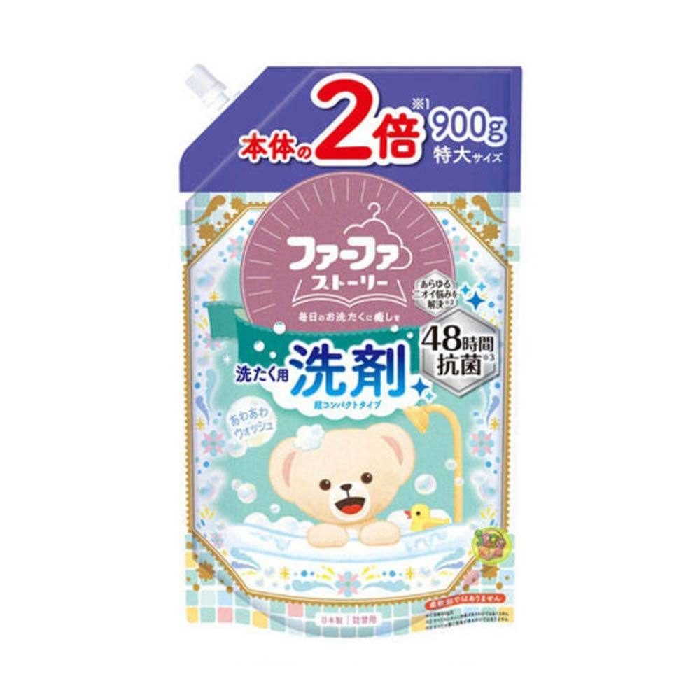 日本 fafa 繪本系列洗衣精補充包 900g 麝香《日藥本舖》