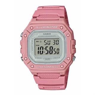 CASIO (W-218HC-4A) 數位流行電子錶 學生 運動防水50米