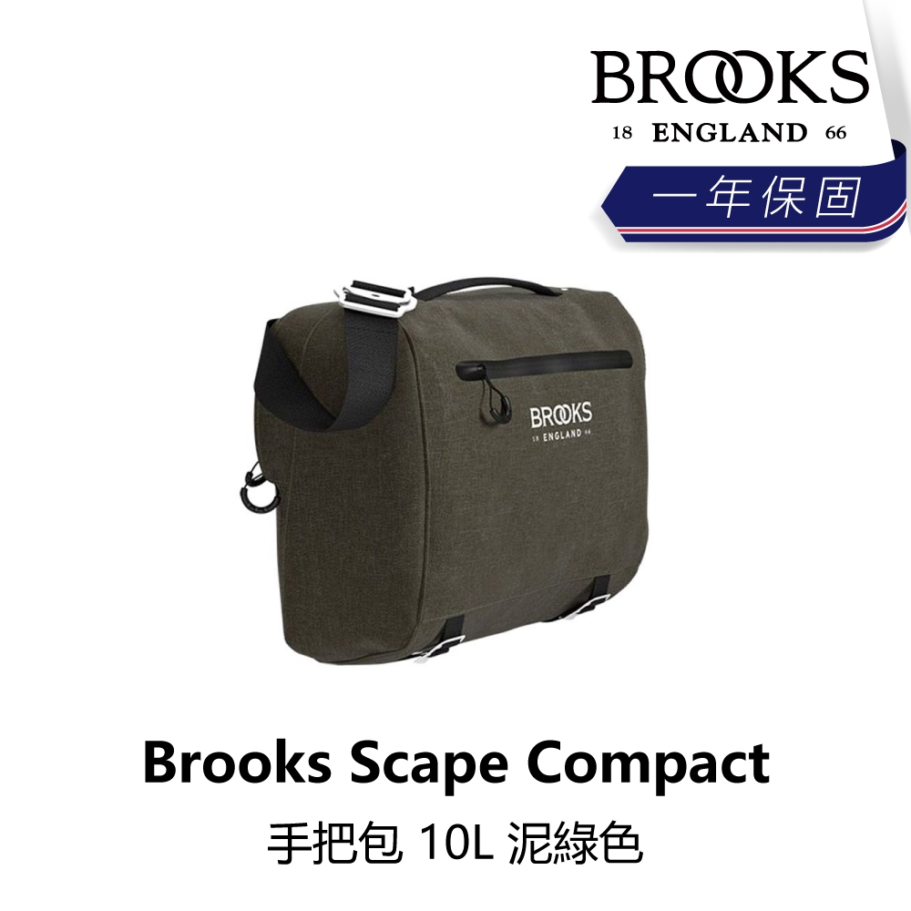 曜越_單車【Brooks】Scape Compact 手把包 10L 泥綠色_B2BK-293-GRSHBN