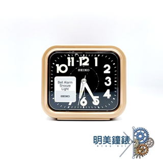 【明美鐘錶眼鏡】精工SEIKO/QHK023G(霧金色)/貪睡,靜音,大聲公鬧鐘